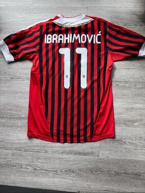 adidas AC Milan #11 Ibrahimovic Soccer Jersey men’s m